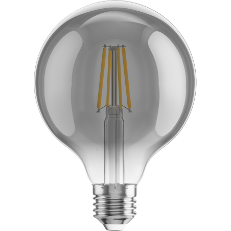 Mexen Vintis żarówka filament LED E27, G95, 6W, Ciepła - 2700K, 510 lm, smoke - L157-E27-0627-70