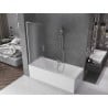Mexen Velar L parawan nawannowy 2-skrzydłowy rozsuwany 120 x 150 cm, szron, chrom - 896-120-003-31-01