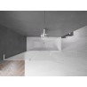 Mexen Velar L parawan nawannowy 2-skrzydłowy rozsuwany 120 x 150 cm, szron, biały - 896-120-003-31-20