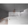 Mexen Velar L parawan nawannowy 2-skrzydłowy rozsuwany 120 x 150 cm, szron, miedź szczotkowana - 896-120-003-31-65
