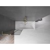Mexen Velar L parawan nawannowy 2-skrzydłowy rozsuwany 70 x 150 cm, grafit, złoty szczotkowany - 896-070-003-41-55