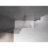 Mexen Velar L parawan nawannowy 2-skrzydłowy rozsuwany 75 x 150 cm, grafit, miedź szczotkowana - 896-075-003-41-65