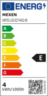 Mexen Vintis żarówka filament LED E27, ST64, 4W, Ciepła - 2200K, 470 lm, clear - L152-E27-0422-00
