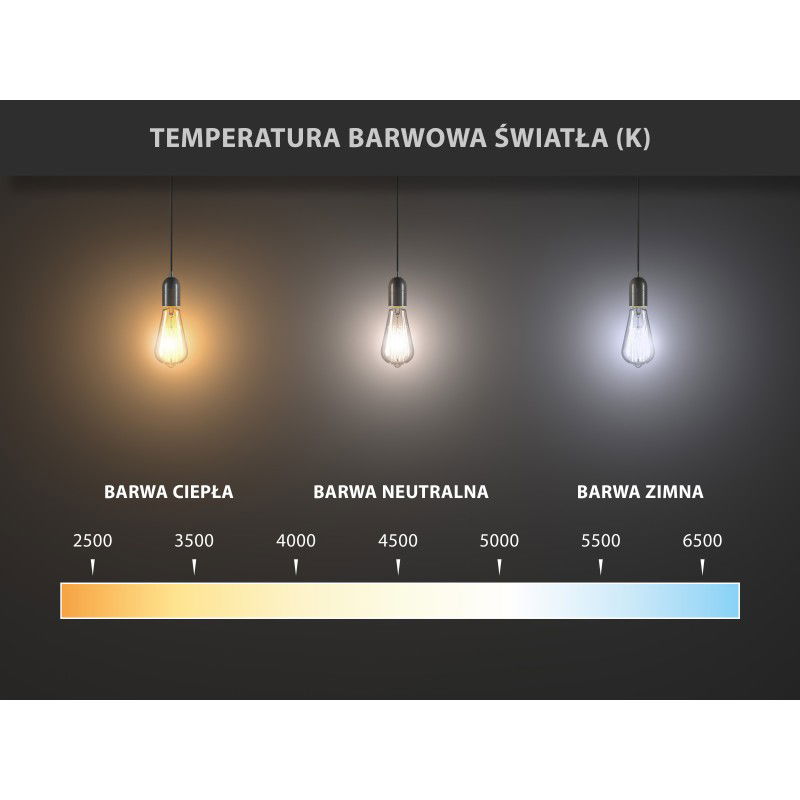 Mexen Vintis żarówka filament LED E27, ST64, 4W, Ciepła - 2200K, 300 lm, smoke - L152-E27-0422-70