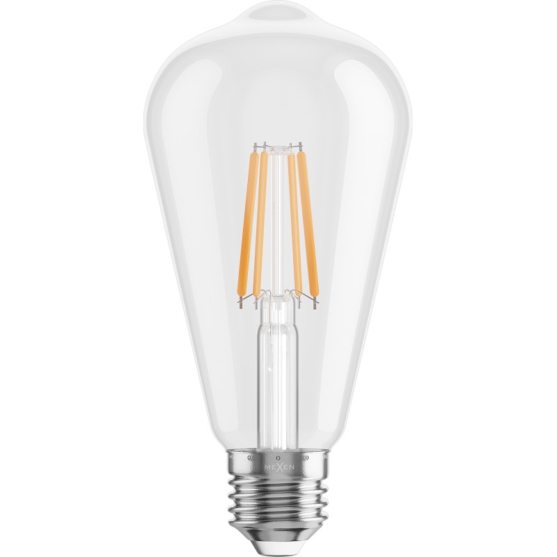 Mexen Vintis żarówka filament LED E27, ST64, 4W, Ciepła - 2700K, 470 lm, clear - L152-E27-0427-00