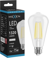 Mexen Vintis żarówka filament LED E27, ST64, 10W, Neutralna - 4000K, 1320 lm, clear - L152-E27-1040-00