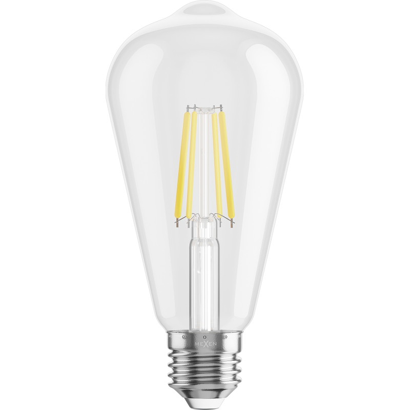 Mexen Vintis żarówka filament LED E27, ST64, 4W, Zimna - 6500K, 470 lm, clear - L152-E27-0465-00