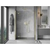 Mexen Mist-H drzwi prysznicowe uchylne lewe 120 cm, transparent, złote - 8A5-120-001-50-00-L