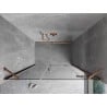 Mexen Mist-H drzwi prysznicowe uchylne prawe 155 cm, transparent, miedź szczotkowana - 8A5-155-001-65-00-P