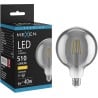 Mexen Vintis żarówka filament LED E27, G125, 6W, Ciepła - 2700K, 510 lm, smoke - L158-E27-0627-70