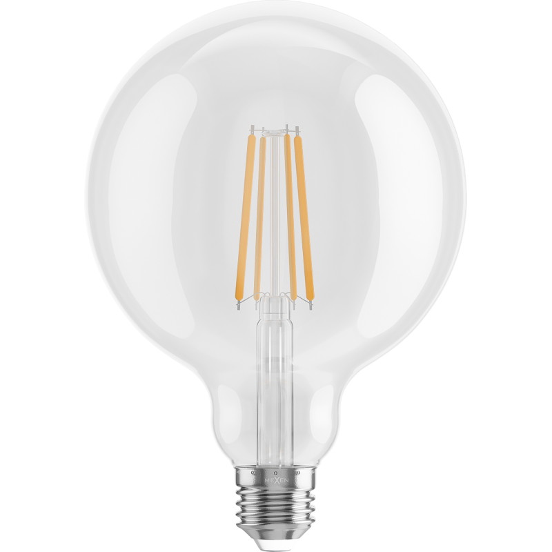 Mexen Vintis żarówka filament LED E27, G125, 8W, Ciepła - 2700K, 1055 lm, clear - L158-E27-0827-00