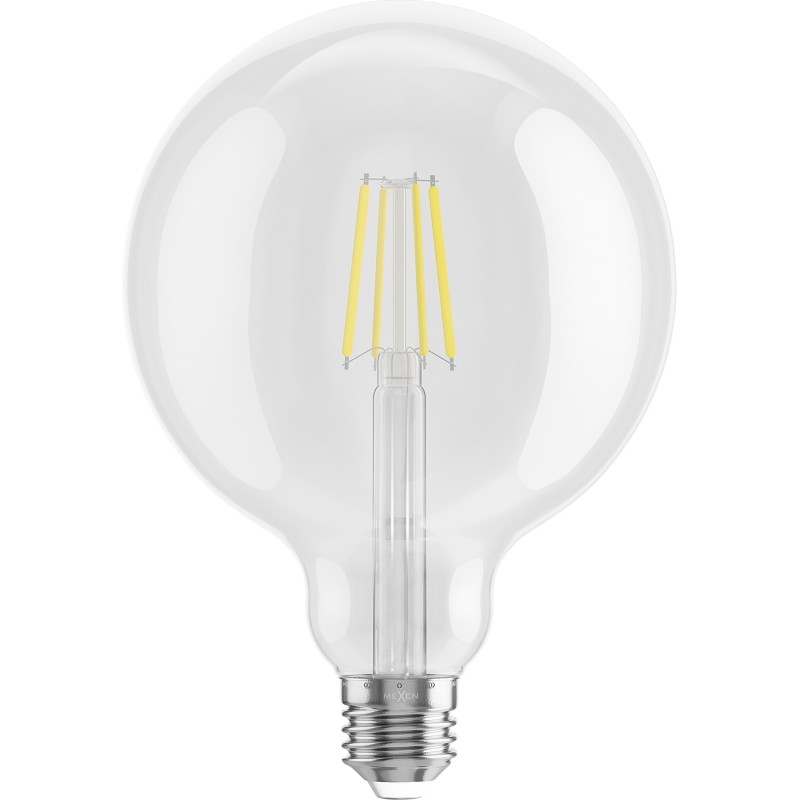 Mexen Vintis żarówka filament LED E27, G125, 6W, Neutralna - 4000K, 720 lm, clear - L158-E27-0640-00