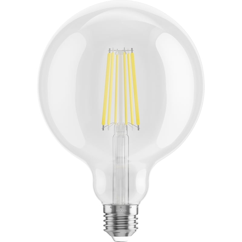 Mexen Vintis żarówka filament LED E27, G125, 10W, Neutralna - 4000K, 1320 lm, clear - L158-E27-1040-00