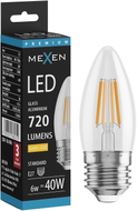 Mexen Vintis żarówka filament LED E27, C35, 6W, Ciepła - 2700K, 720 lm, clear - L154-E27-0627-00