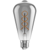 Mexen Vintis żarówka filament spirala LED E27, ST64, 4W, Ciepła - 2200K, 220 lm, smoke - L162-E27-0422-70