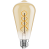Mexen Vintis żarówka filament spirala LED E27, ST64, 6W, Ciepła - 2200K, 530 lm, amber - L162-E27-0622-50