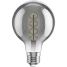Mexen Vintis żarówka filament spirala LED E27, G80, 6W, Ciepła - 2200K, 350 lm, smoke - L165-E27-0622-70