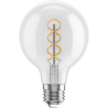 Mexen Vintis żarówka filament spirala LED E27, G80, 4W, Ciepła - 2700K, 420 lm, clear - L165-E27-0427-00