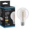 Mexen Vintis żarówka filament spirala LED E27, G80, 4W, Ciepła - 2700K, 420 lm, clear - L165-E27-0427-00