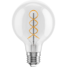 Mexen Vintis żarówka filament spirala LED E27, G80, 8W, Ciepła - 2700K, 750 lm, clear - L165-E27-0827-00