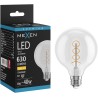 Mexen Vintis żarówka filament spirala LED E27, G95, 6W, Ciepła - 2700K, 630 lm, clear - L167-E27-0627-00