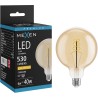 Mexen Vintis żarówka filament spirala LED E27, G125, 6W, Ciepła - 2200K, 530 lm, amber - L168-E27-0622-50