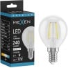 Mexen Vintis żarówka filament LED E14, G45, 2W, Neutralna - 4000K, 240 lm, clear - L156-E14-0240-00