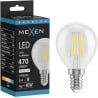 Mexen Vintis żarówka filament LED E14, G45, 4W, Neutralna - 4000K, 470 lm, clear - L156-E14-0427-00