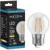 Mexen Vintis żarówka filament LED E27, G45, 6W, Ciepła - 2700K, 720 lm, clear - L156-E27-0627-00