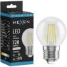 Mexen Vintis żarówka filament LED E27, G45, 6W, Neutralna - 4000K, 720 lm, clear - L156-E27-0627-00
