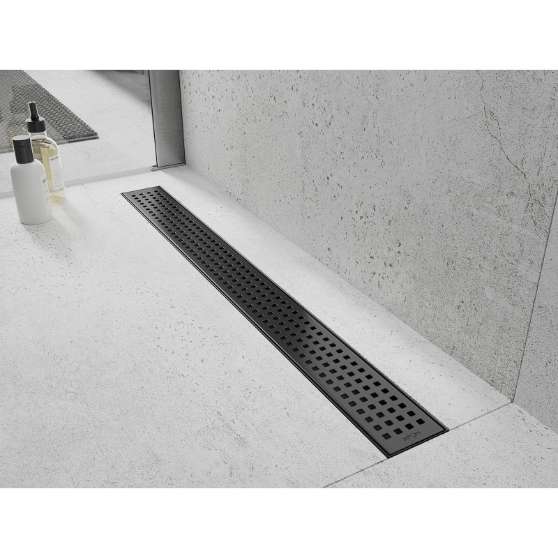 Mexen Flat M08 maskownica do odpływu liniowego 60 cm, czarna - 1725060