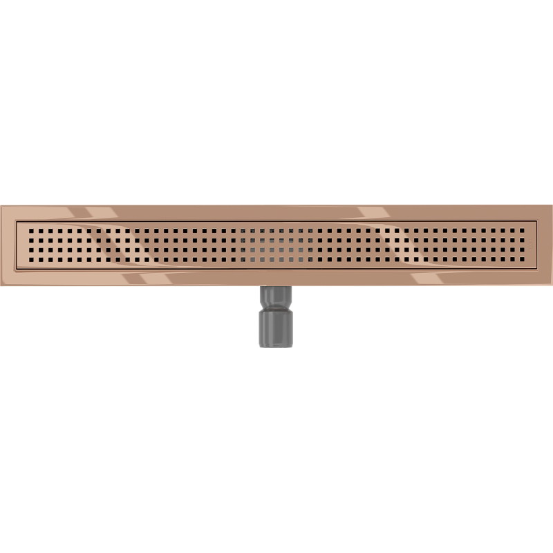Mexen Flat M08 odpływ liniowy 50 cm, różowe złoto - 1625050-15