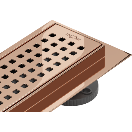 Mexen Flat M08 odpływ liniowy 90 cm, różowe złoto - 1625090-15