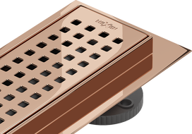 Mexen Flat M08 odpływ liniowy 90 cm, różowe złoto - 1625090-15