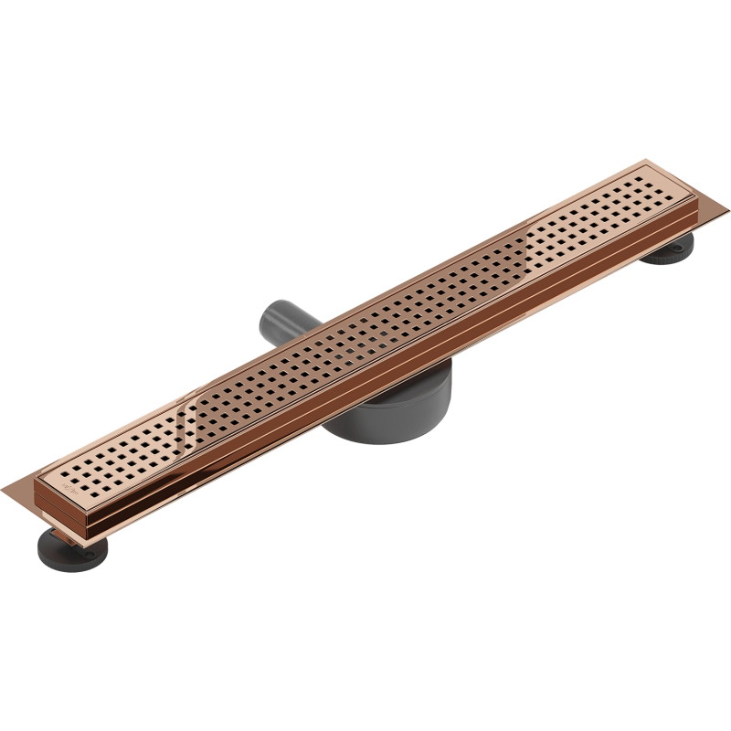 Mexen Flat 360° M08 odpływ liniowy obrotowy 70 cm, różowe złoto - 1625070-40