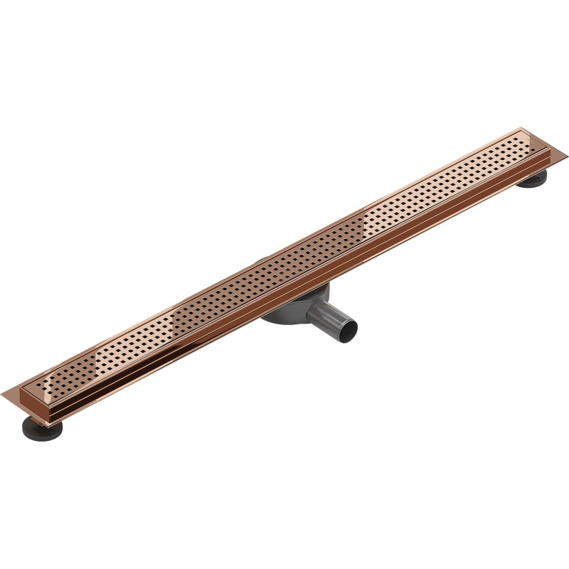 Mexen Flat 360° M08 odpływ liniowy obrotowy 80 cm, różowe złoto - 1625080-40