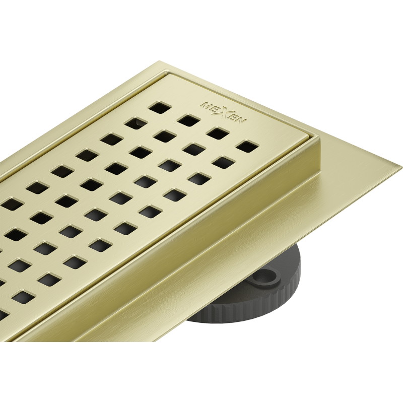 Mexen Flat M08 odpływ liniowy 70 cm, złoty szczotkowany - 1A25070-15