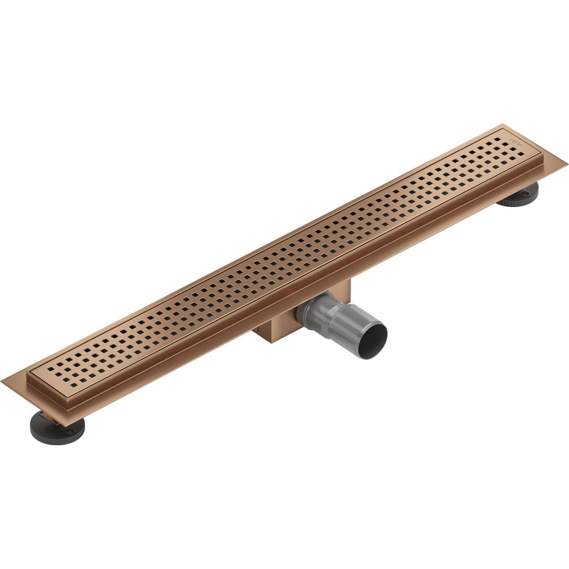Mexen Flat M08 odpływ liniowy 50 cm, miedź szczotkowana - 1C25050-15