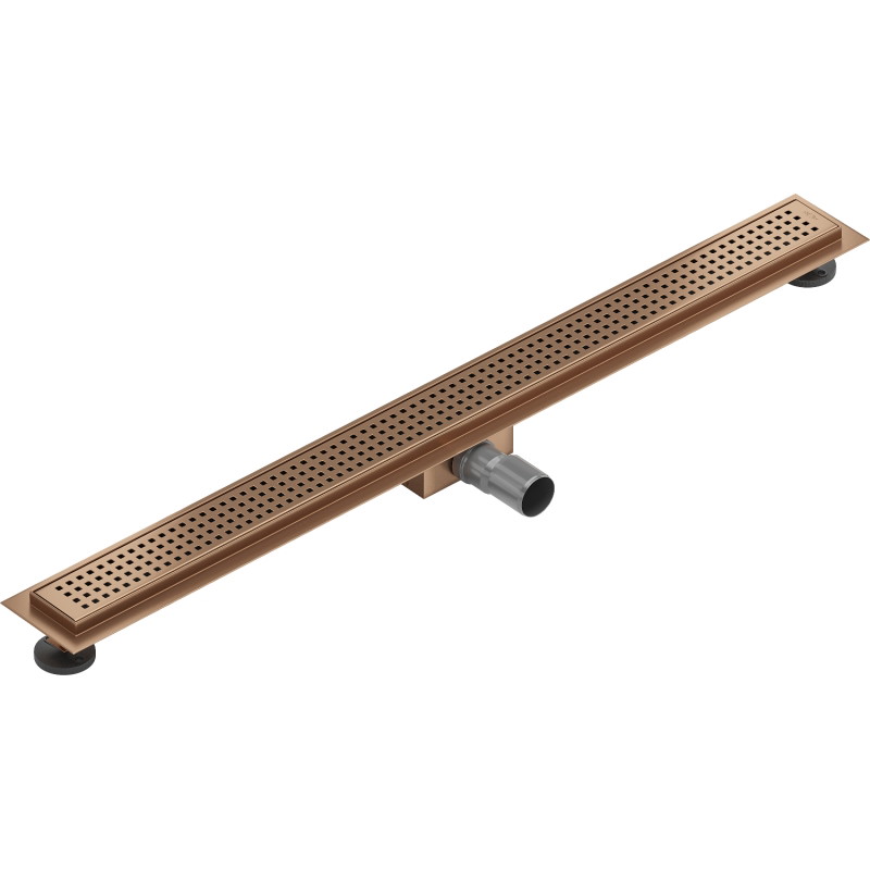 Mexen Flat M08 odpływ liniowy 90 cm, miedź szczotkowana - 1C25090-15