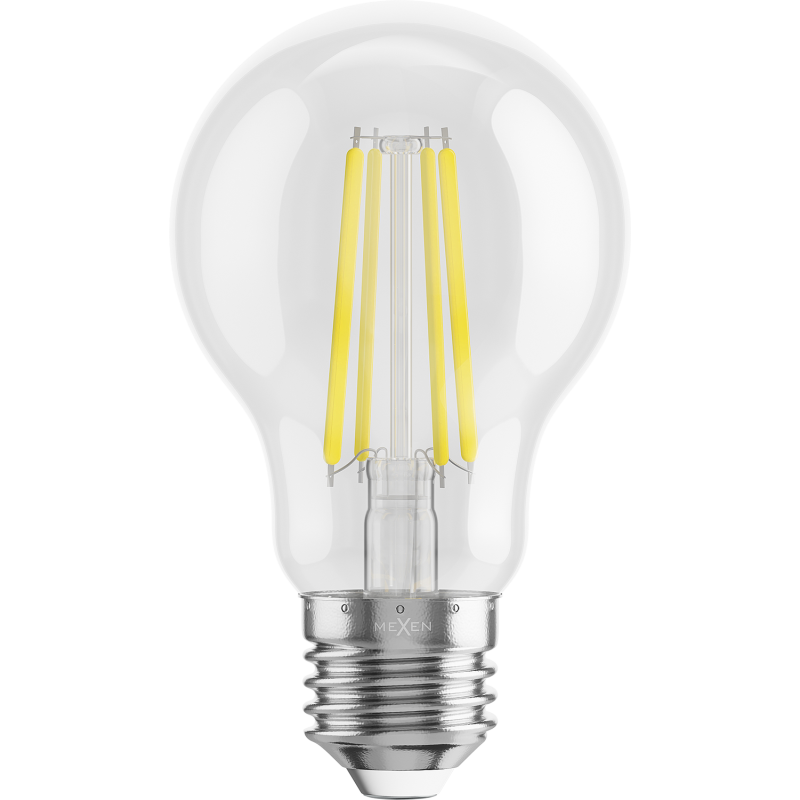 Mexen Vintis żarówka filament LED E27, A60, 8W, Neutralna - 4000K, 1055 lm, clear - L150-E27-0840-00
