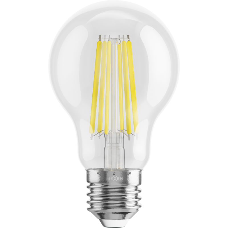 Mexen Vintis żarówka filament LED E27, A60, 10W, Neutralna - 4000K, 1320 lm, clear - L150-E27-1040-00