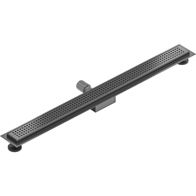 Mexen Flat M08 odpływ liniowy 80 cm, gun gray szczotkowany - 1E25080-15