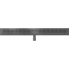 Mexen Flat M08 odpływ liniowy 100 cm, gun gray szczotkowany - 1E25100-15