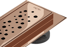 Mexen Flat 360° M12 odpływ liniowy obrotowy 70 cm, różowe złoto - 1621070-40