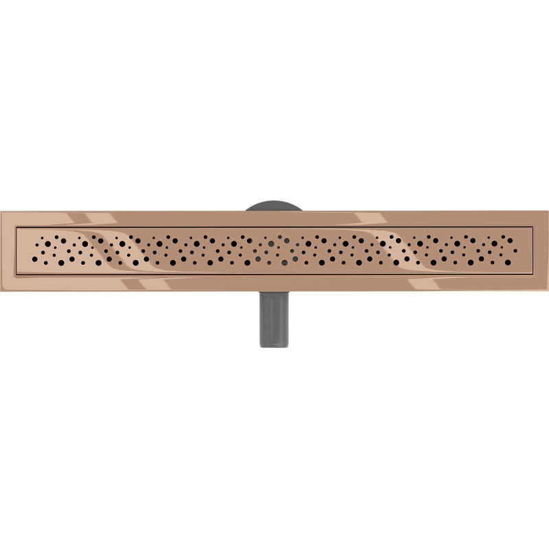 Mexen Flat 360° M12 odpływ liniowy obrotowy 70 cm, różowe złoto - 1621070-40