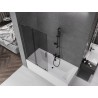Mexen Velar L parawan nawannowy 2-skrzydłowy rozsuwany 100 x 150 cm, grafit, gun metal - 896-100-003-41-95