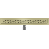 Mexen Flat M12 odpływ liniowy 50 cm, złoty szczotkowany - 1A21050-15