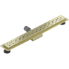 Mexen Flat M12 odpływ liniowy 60 cm, złoty szczotkowany - 1A21060-15
