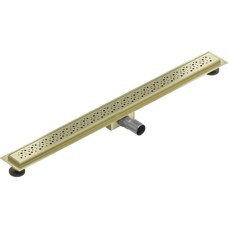 Mexen Flat M12 odpływ liniowy 90 cm, złoty szczotkowany - 1A21090-15