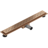 Mexen Flat M12 odpływ liniowy 50 cm, miedź szczotkowana - 1C21050-15